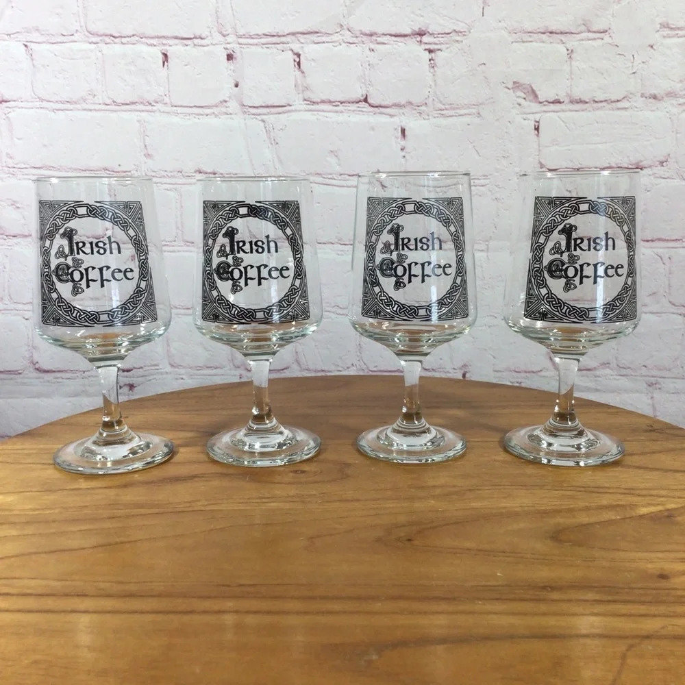 Vintage Irish Coffee Glasses - Set of 4